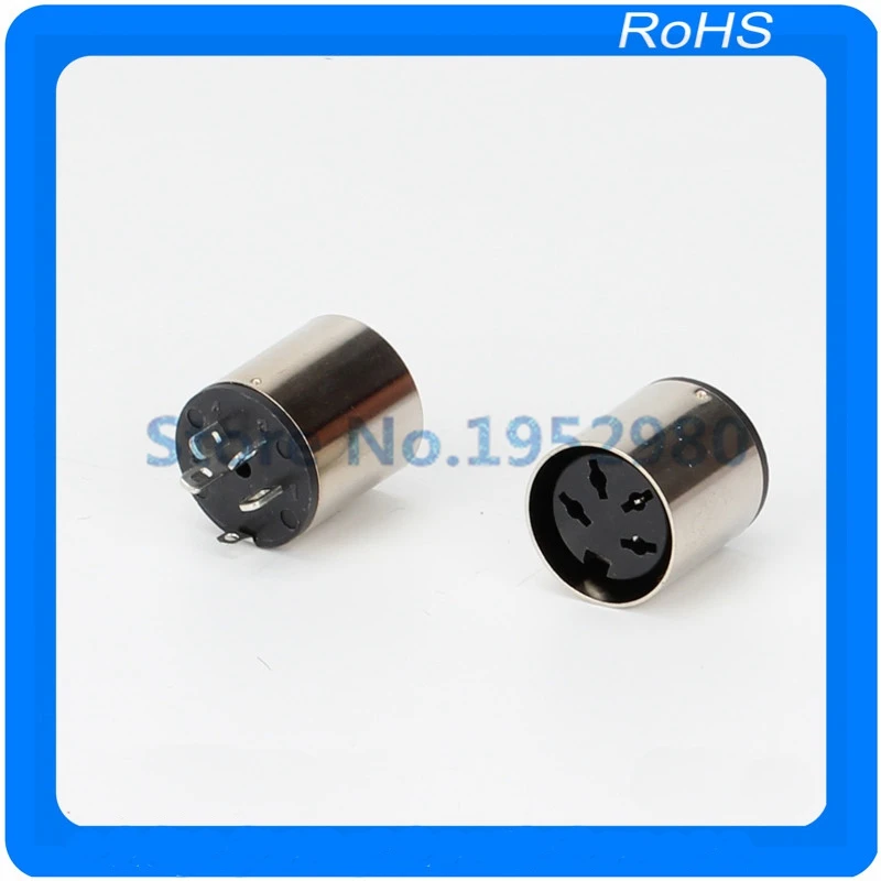 20 шт./лот металлический 4 штырьковый адаптер для розетки|4 pin female connector|4 femalepin connector |