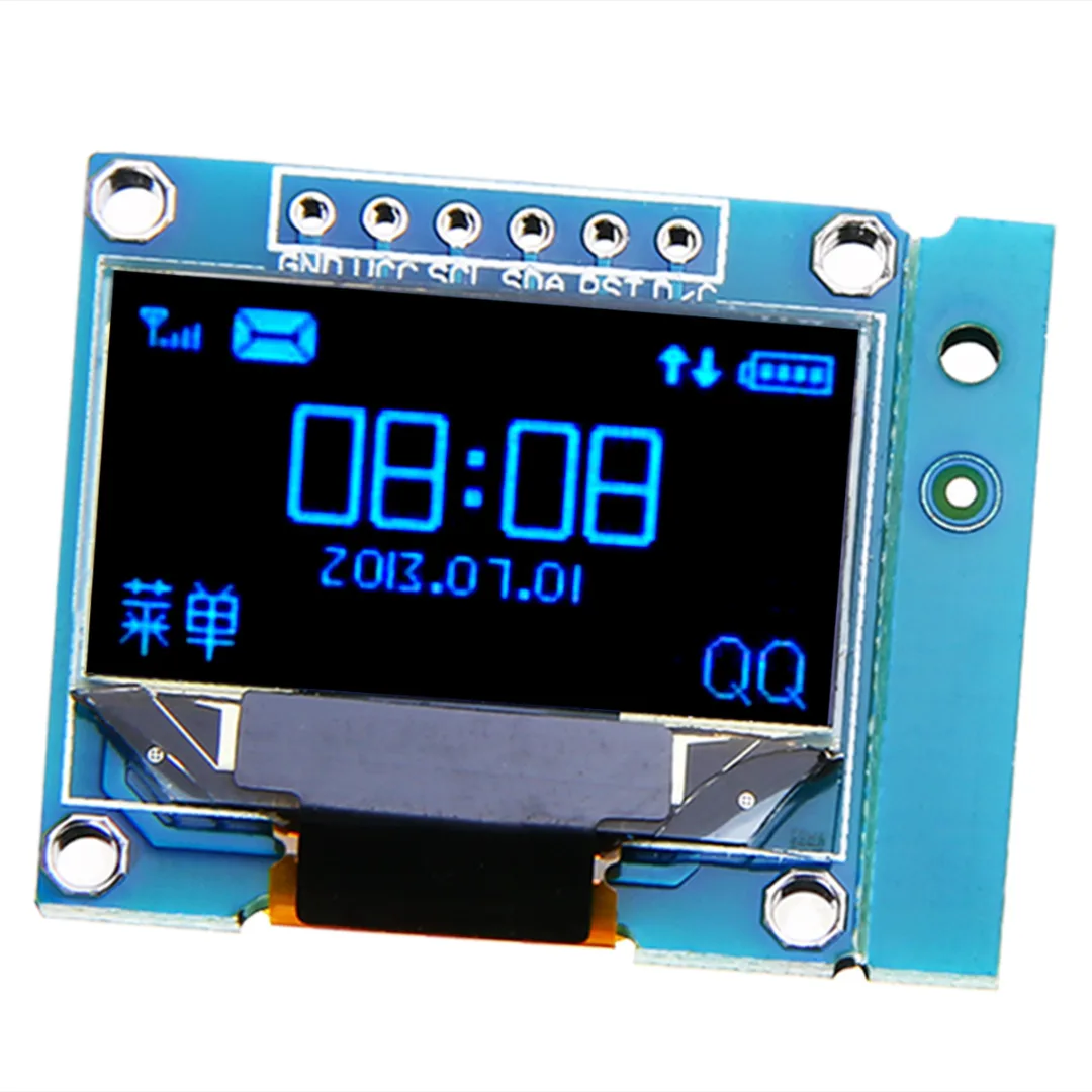 Модуль SSD дисплея 0 96 дюйма 128X64 O LED I2C IIC серийсветодиодный ЖК дисплей SSD13062