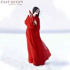 Традиционная китайская одежда для народных танцев, Китайские Восточные платья, красное винтажное платье Ципао, Китайская традиционная одежда AA3618 Y