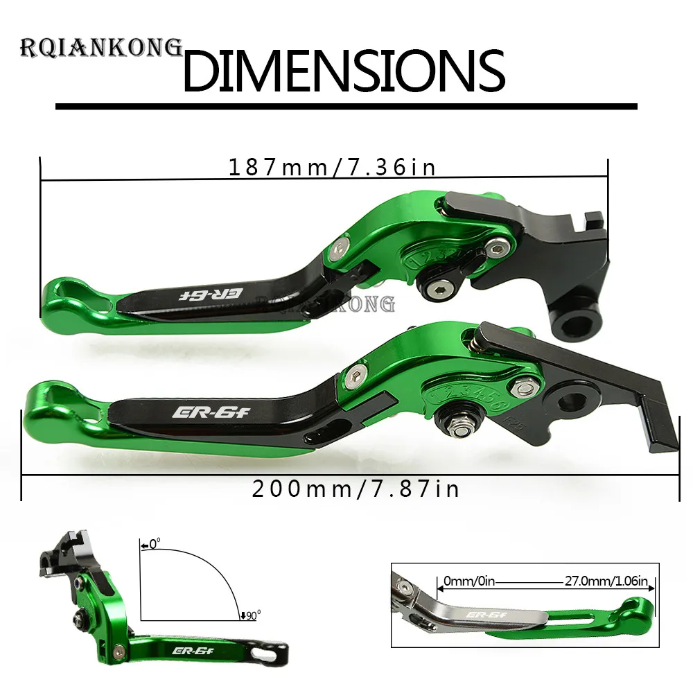 Мотоциклетные рычаги тормозного сцепления для KAWASAKI NINJA ER6F ER 6F 2006 2007 2008 складной