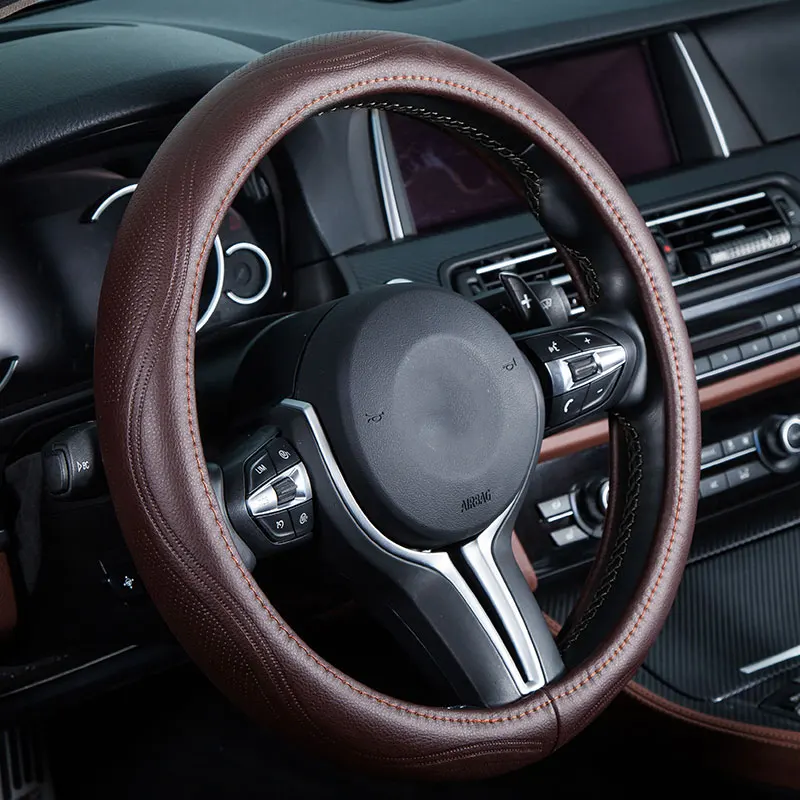 Чехол рулевого колеса автомобиля из натуральной кожи авто аксессуары для Infiniti Q50