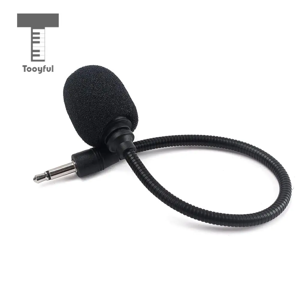 

Tooyful Mini 3.5mm Microphone Mic Black for Mobile Phone Smartphone Laptop Guitar EQ Pickup