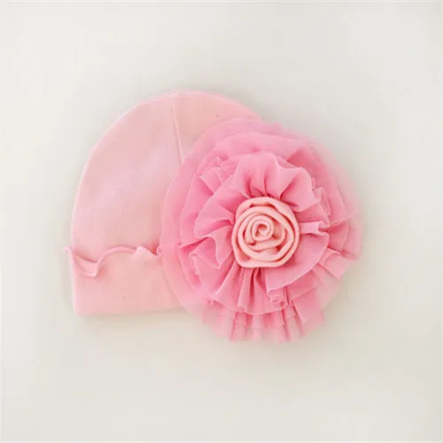 Princess 0-1Y Newborn Infant Kids Baby Girl Fashion Cotton 3D Flower Cap Summer Beach Sun Hat Hot Elastic Bonnet Beanie | Детская одежда