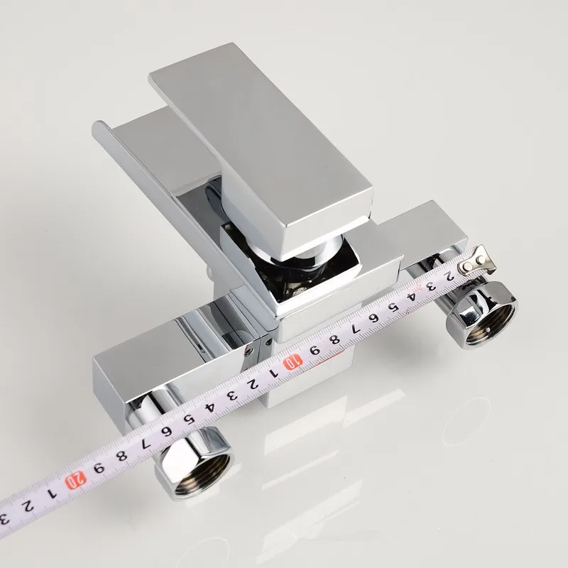 Хромированный смеситель Водопад для ванной комнаты настенный кран раковины