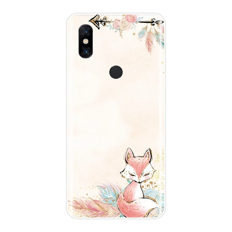 Чехол для Xiaomi Mi Max Mix 1 2S 3 мягкий силиконовый чехол с единорогом цветком слоном