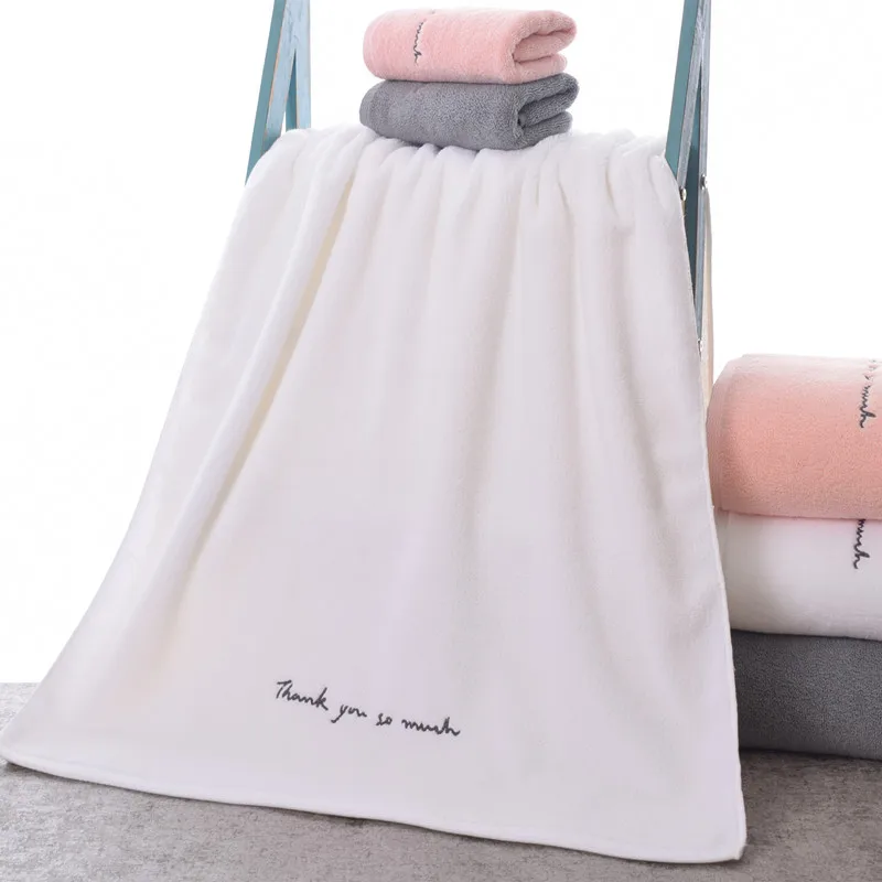 zhuo mo egyptian cotton bathroom towels for adults sweet letters embroidered bath face towel thick cotton gift towels for lovers free global shipping
