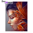 Когда-нибудь момент алмазов картина женщина полная квадратная дрель 5D DIY картина мозаика Алмазная вышивка крестиком декор дома S2F1146