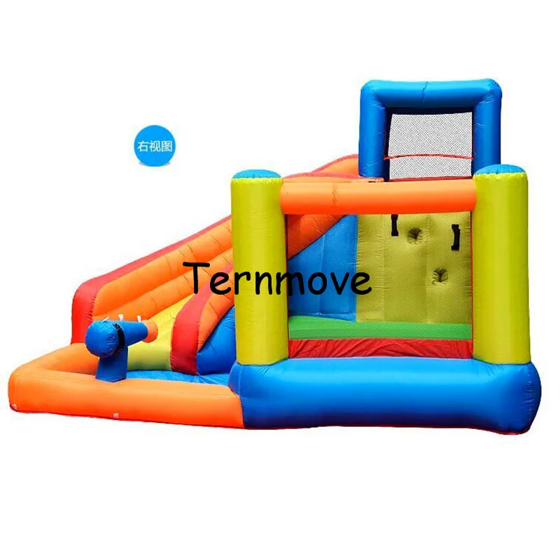 ДВОР Мини Надувной Замок Дом Двор Крытый Прыжки Вышибала с Горкой | Игрушки и