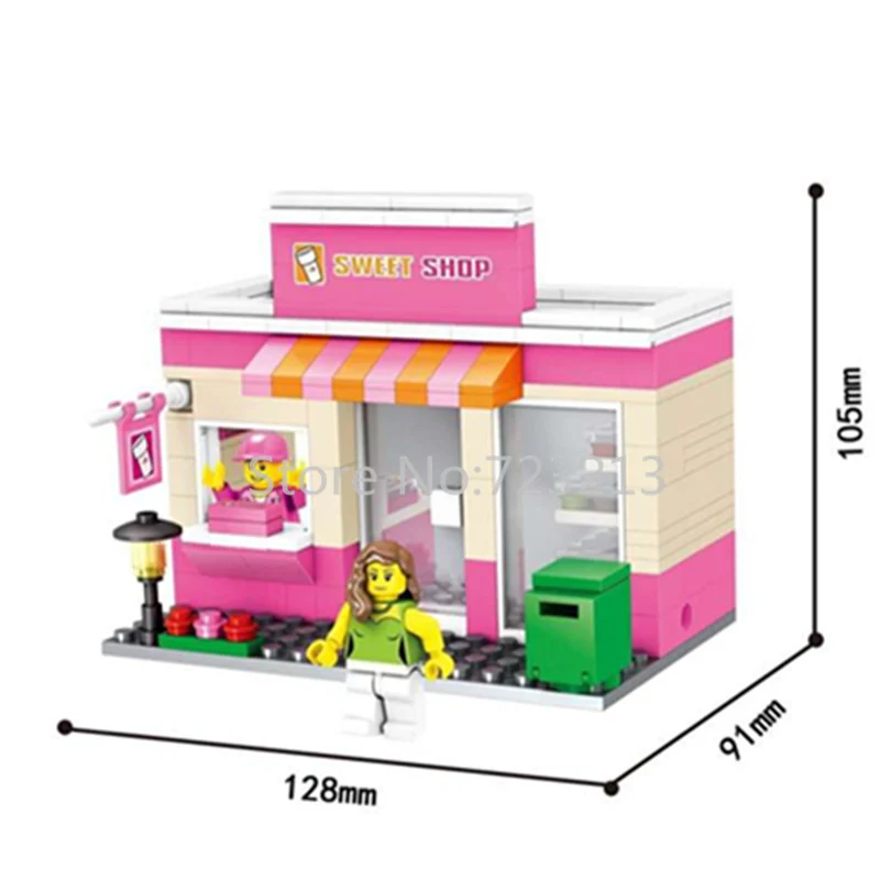 Мини уличная сцена розничный магазин Одиночная продажа Быстрая Еда кофе