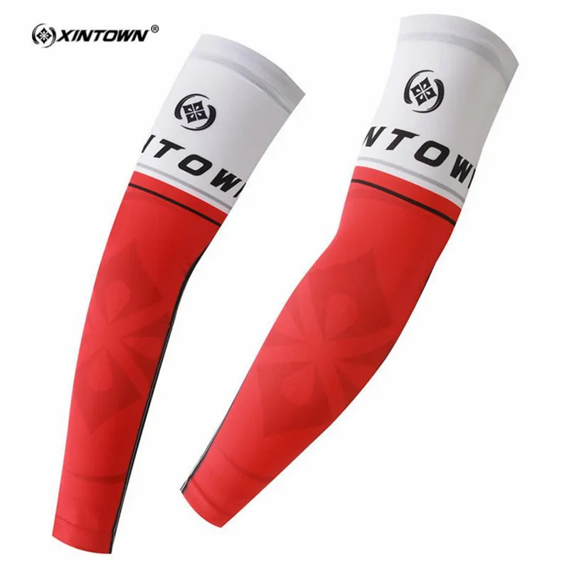 XINTOWN м Велоспорт рукава с принтом Armwarmer MTB велосипед руку теплее УФ-защита