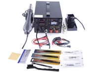 3in1 soldering stationhot air gun saike909d soldering station power supply saike 909d 110v or 220v free shipping