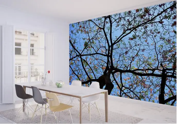 Весенние объемные цветы Большие росписи обои для гостиной спальни с рисунком фон