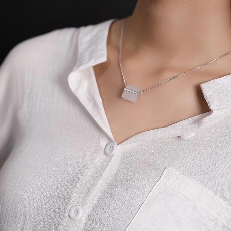 Женское Ожерелье из натурального нефрита с мозаикой ожерелье лучшего друга 100%