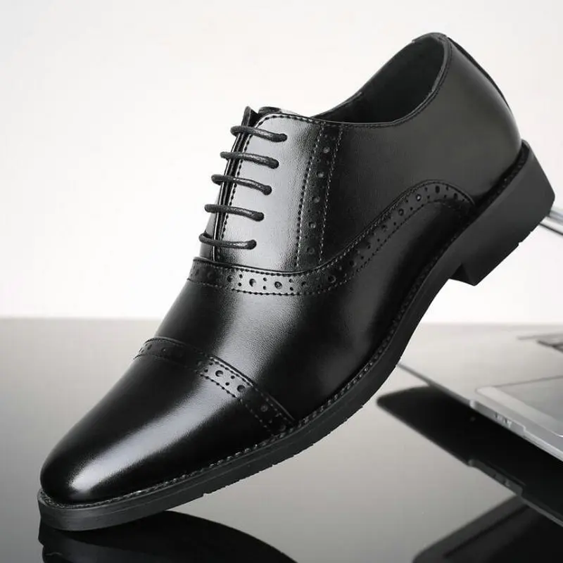 Новинка 2019 года Мужские модельные туфли ручной работы кожаные вечерние