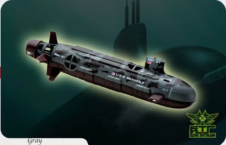 Высокое Качество Seawolf RC Подводная Лодка Модель Атомной Подводной лодке