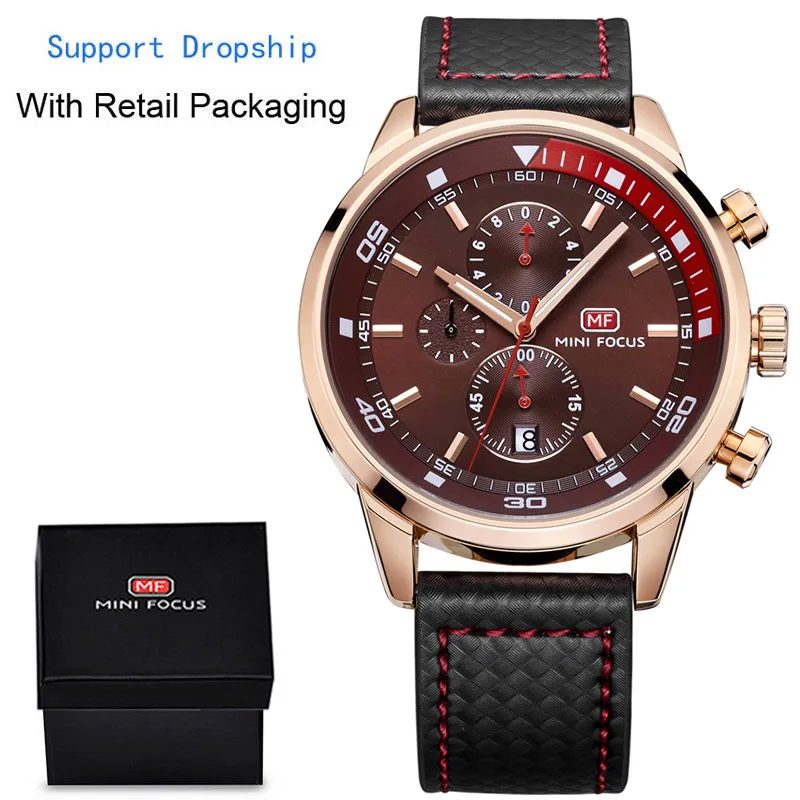 Top Brand 2019 New Sports Series Chronograph Watch Men Multifunctional Genuine Leather Watches Calendar montres hommes | Наручные часы