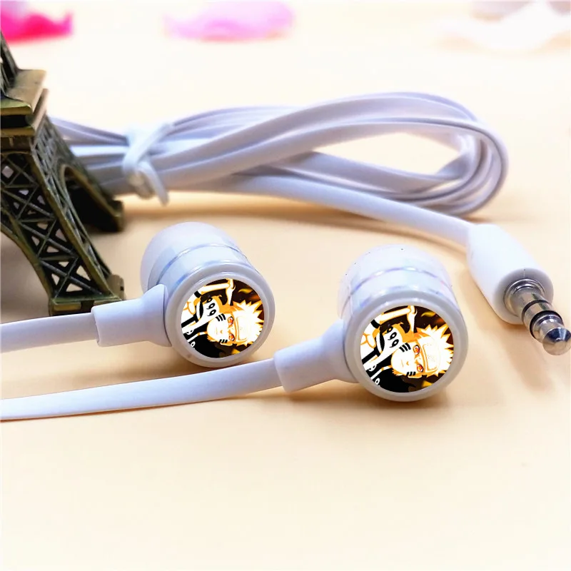 Аниме Наруто Узумаки Акацуки наушники-вкладыши 3 5 мм стерео наушники микрофон