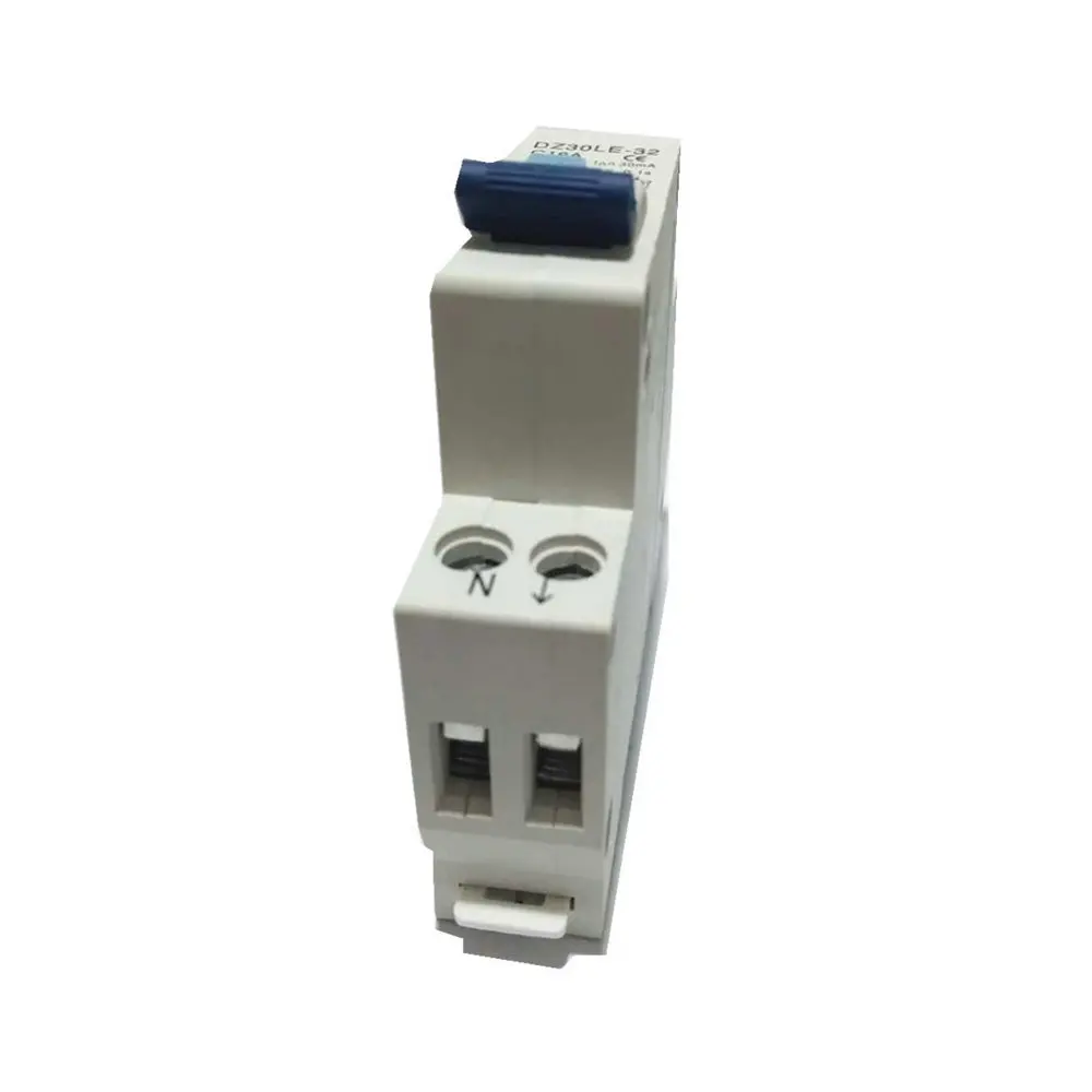 1P+ N 32A RCBO 6KA выключатель остаточного тока защита от утечки по току 18 мм компактный УЗО DZ47LE-T1