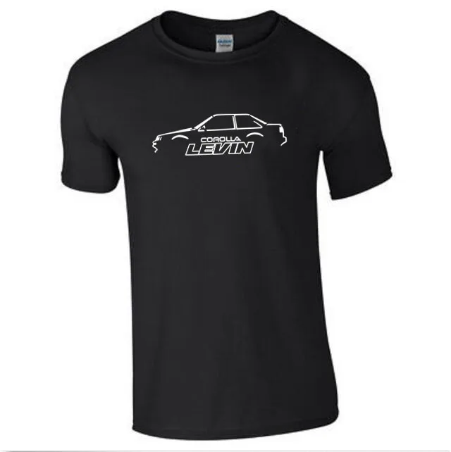 Бесплатная доставка футболка для TOYOTA COROLLA GT LEVIN AE86 с 2 дверями 100% хлопковая
