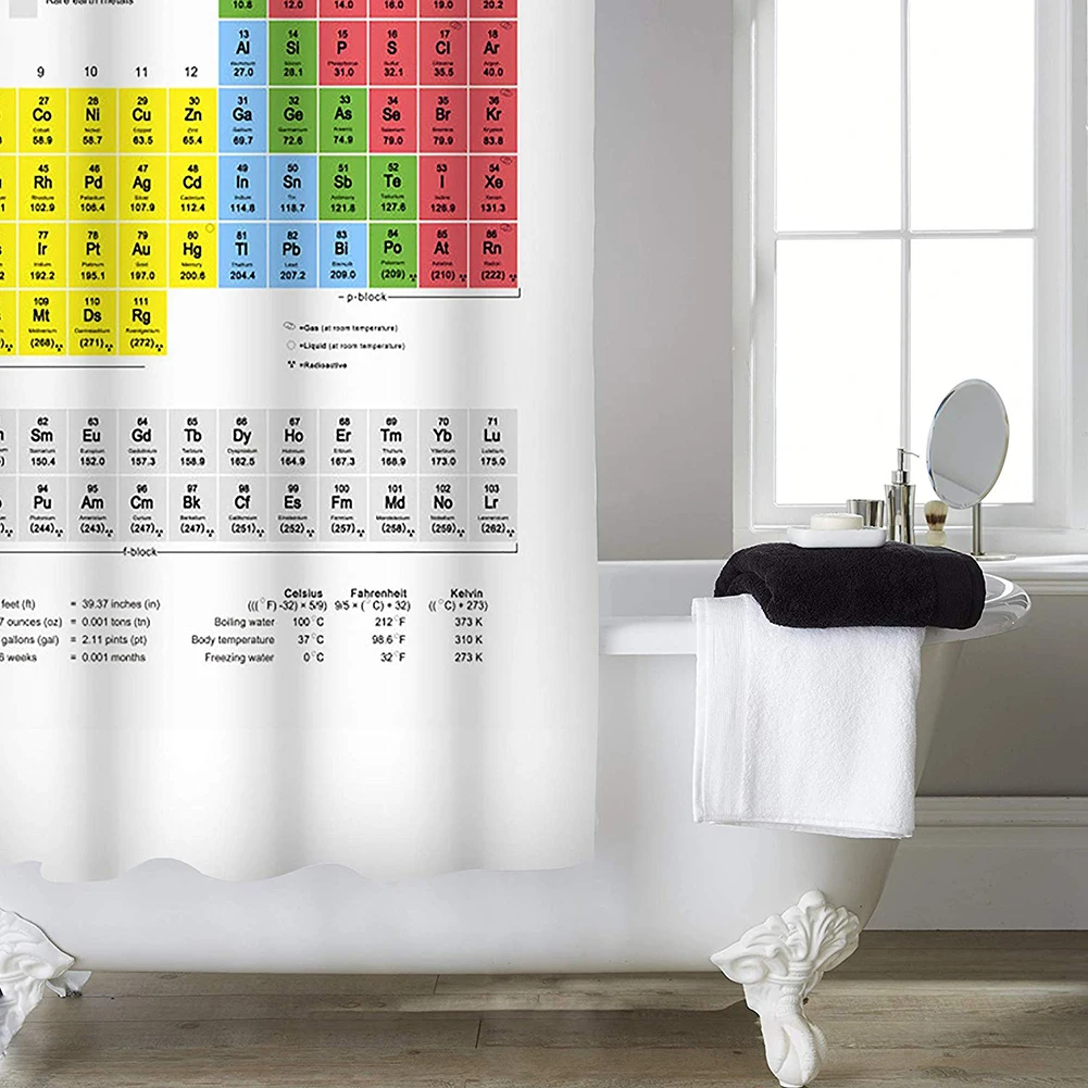 Прозрачный принт промежуточный стол аксессуары занавеска для душа моющиеся