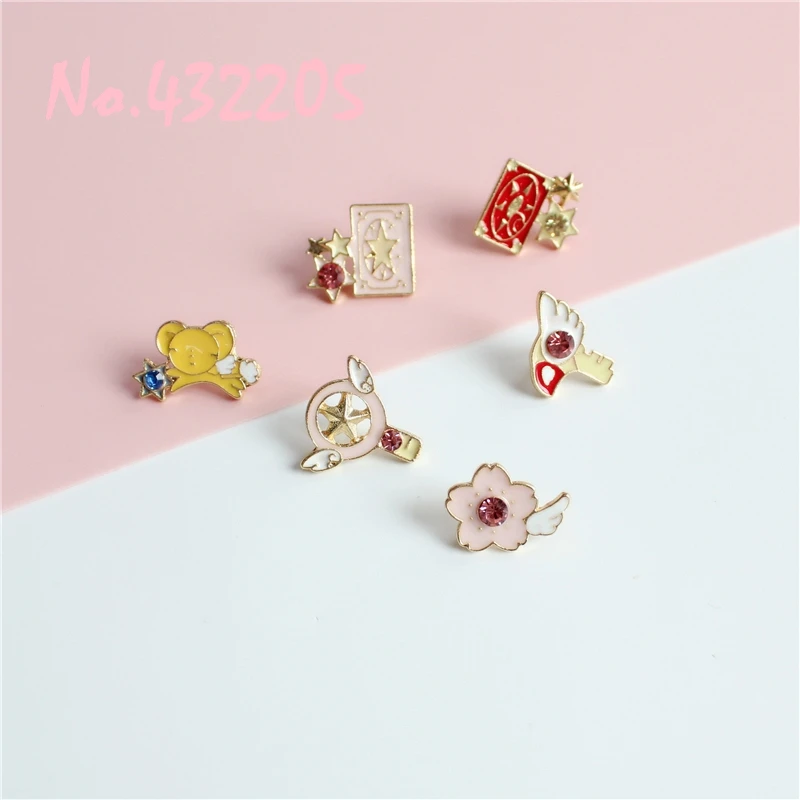 Новинка карта Captor Sakura Kero Save Kinomoto Star Wand Key эмалированная булавка для лацкана значок
