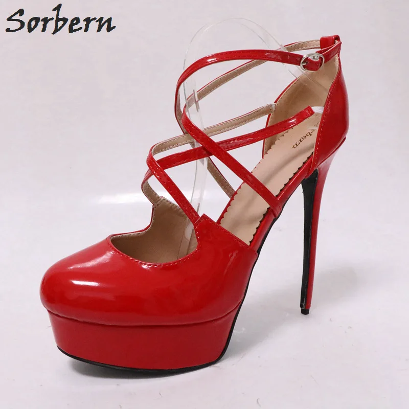 

Sorbern Heels Pumps Runway Shoes Women 2018 High Quality Heels Shoes Gladiator Style Shoes Females Platform Heels Shoes Woman