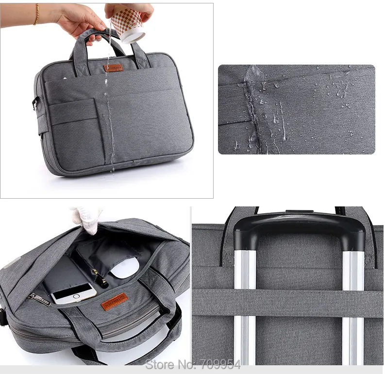 Наплечная Сумка для ноутбука нейлоновая сумка Macbook HP Lenovo 13/15/15 6/17 дюймов чехол