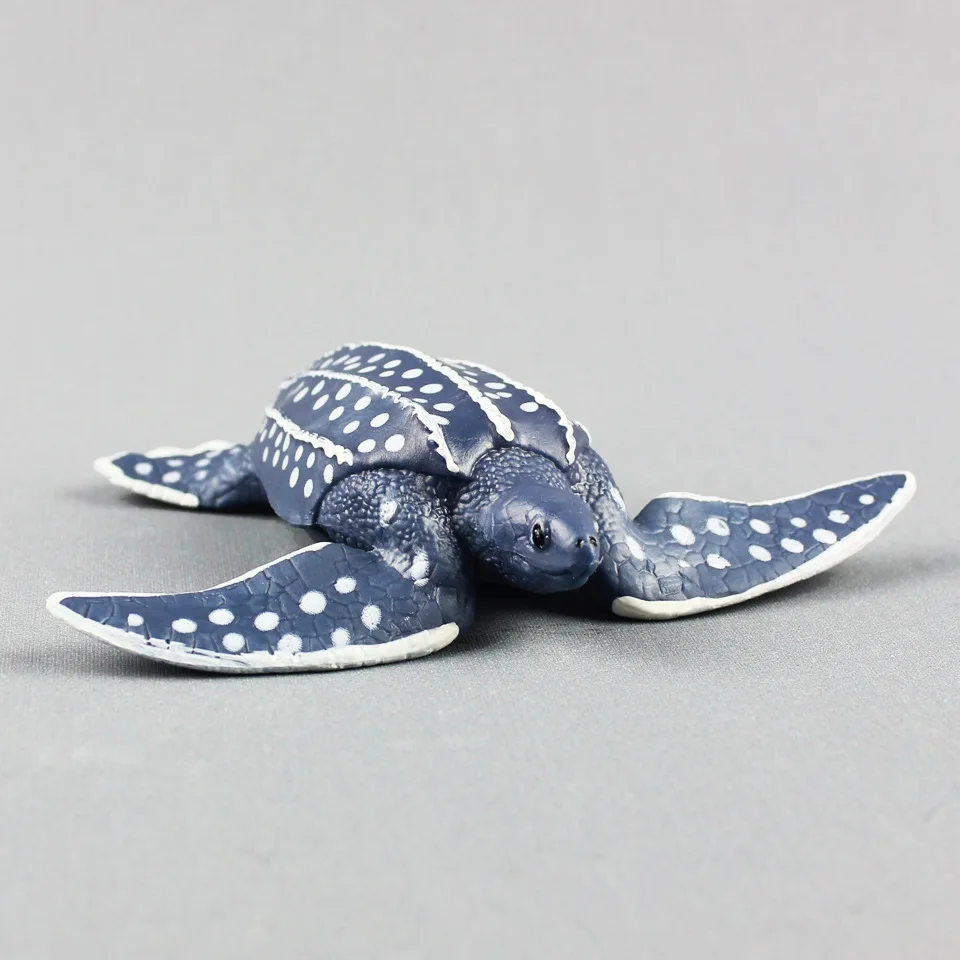 simulation Marine life Leatherback Turtle Static Plastic toy model mini 10x13cm Environmental PVC prop kids' gift w0591 | Игрушки и