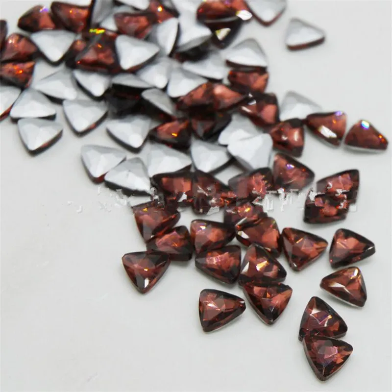 Различные размеры цвет вина ручная работа заостренный край стразы стекло сделай