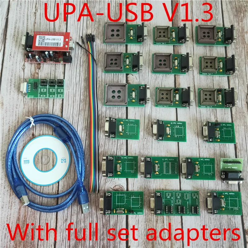 Высокое качество UPA UPA USB программатор диагностический инструмент UPA-USB ECU Программатор UPA USB V1.3 с полным адаптером