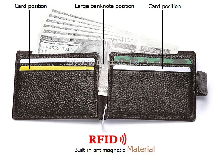 Бренд rfid мужской женский кожаный бумажник деловой классический дизайнерский женский короткий тонкий кошелек качественный кредитный футляр для удостоверения личности Кошелек