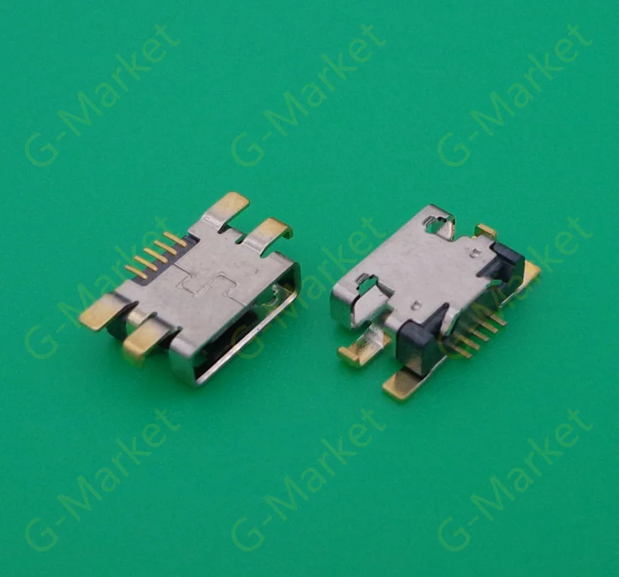 10x мини микро USB разъем 5 контактов зарядный порт штекер для Samsung HTC Lenovo Zte huawei...