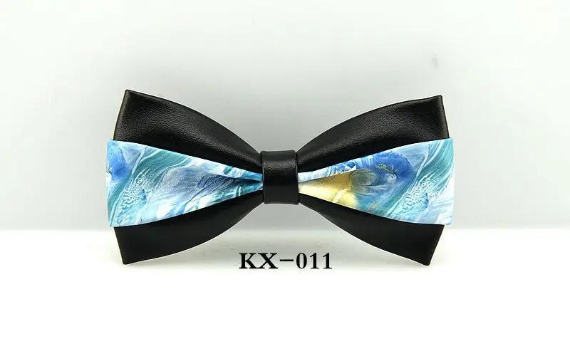Bow Tie Элегантный мужской галстук-бабочка из искусственной кожи в цветочек, клетку, полоску, леопарда, Пейсли, на шею, повседневный мужской деловой галстук-бабочка, для свадьбы, вечеринки, ручной работы, подарок - Цвет: Bow Tie