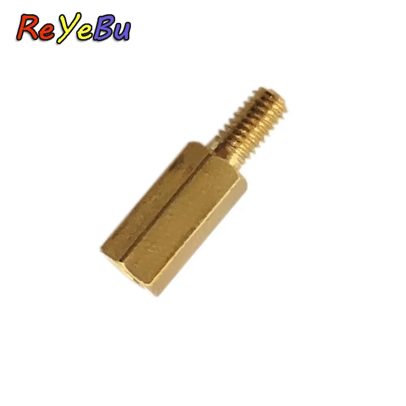 50pcs/lot M3*10+6 Copper Pillars M3 10 mm Height(Not Include Thread) / 6 mm Thread