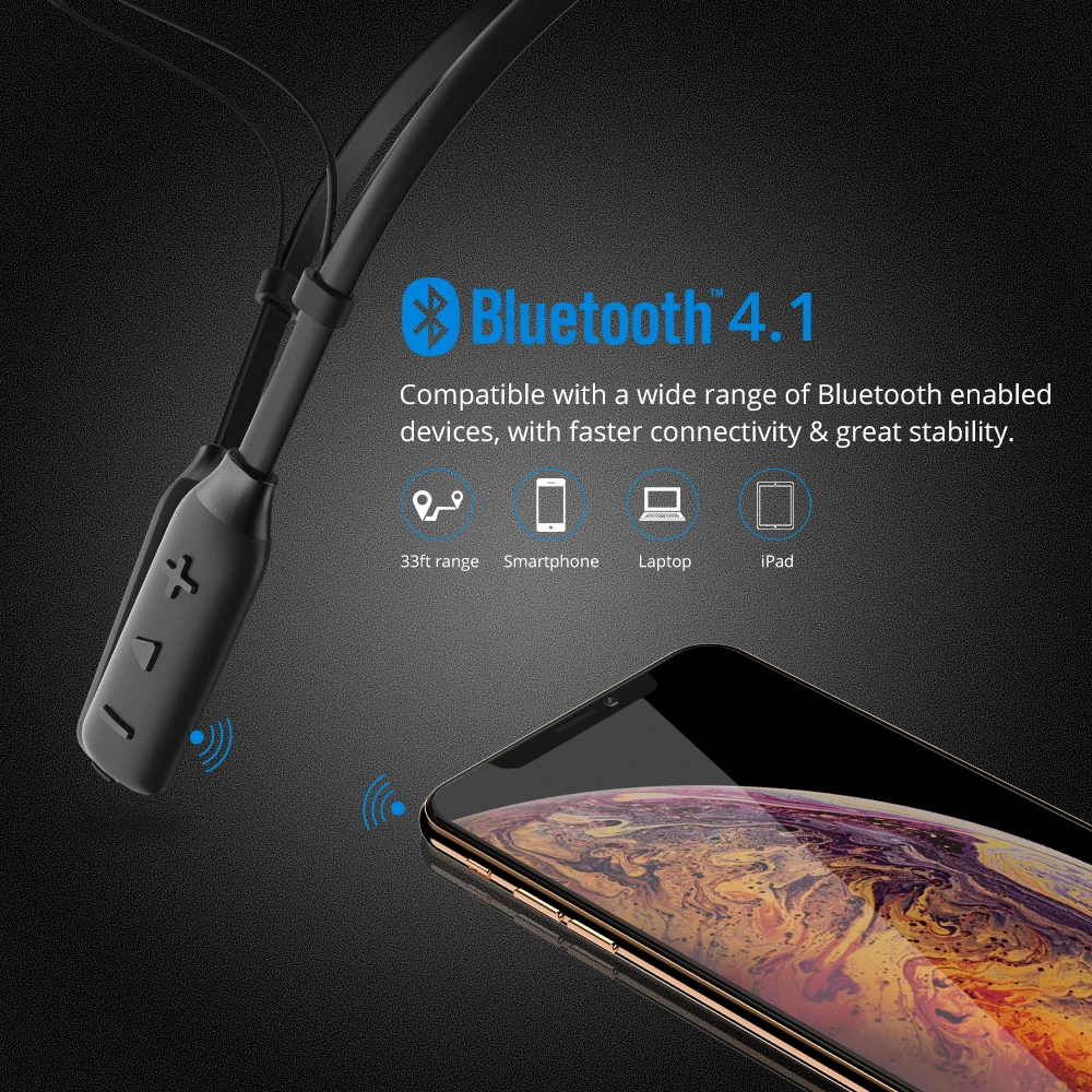 Bluetooth наушники Tronsmart Encore S2 Plus беспроводная гарнитура IPX45 водонепроницаемые