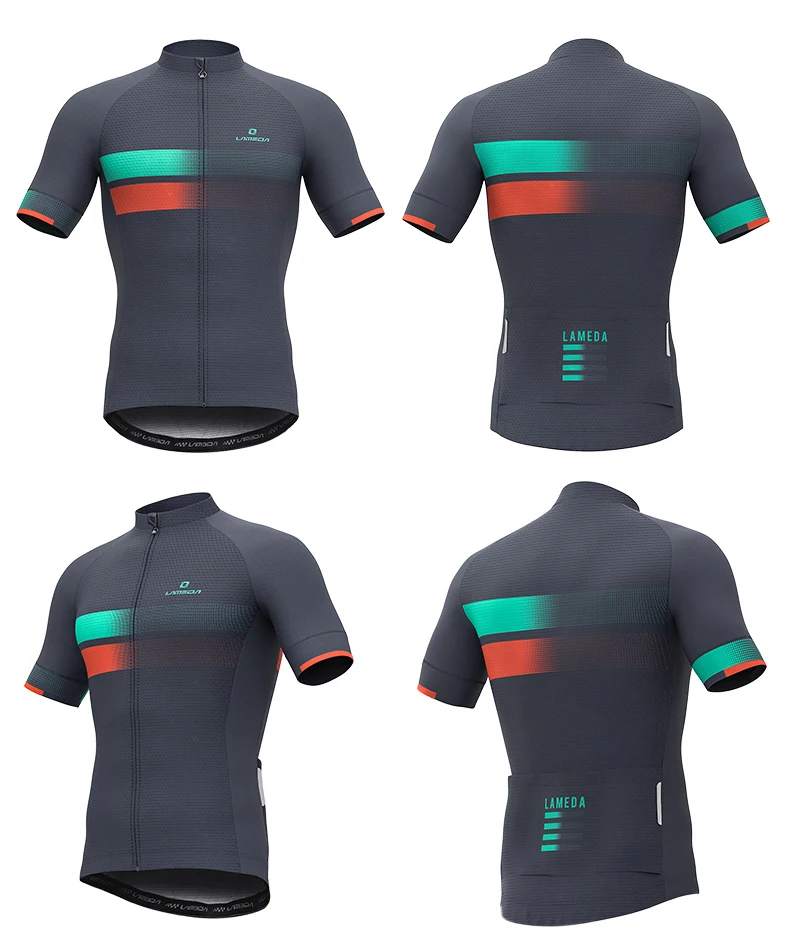 LAMEDA Summer Anti-sweat Cycling Jersey Men Mtb Shirt Quick Dry Breathable Bike Clothes Short Short Sleeve Clothing