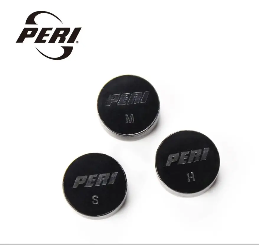 Оригинальный &quotPERI&quot бильярдным кием наконечник черный лед 14 мм 3 шт