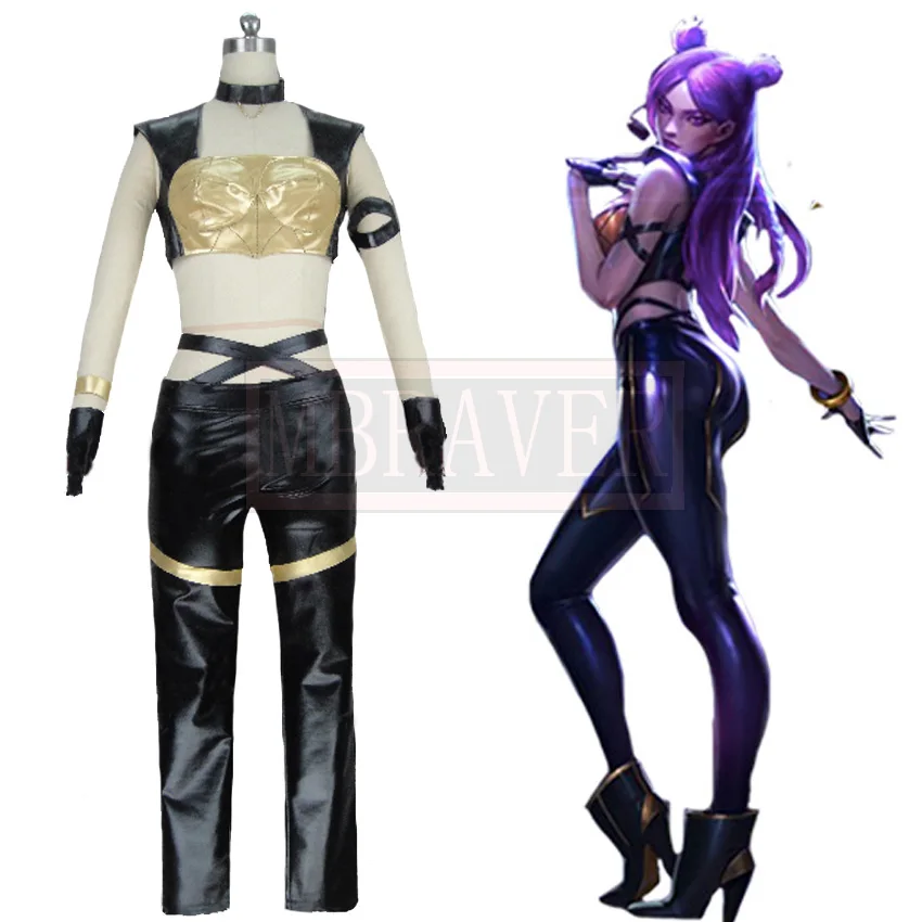 

Костюм для косплея LOL KDA Kaisa из игры Kaisa, полный комплект K/DA Group, персонаж LOL, косплей-костюм на Хэллоуин, любой размер на заказ