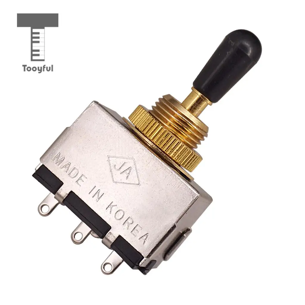 Black Knob Tooyful Metal Closed 3 Way Pickup селектор Tone тумблер для LP аксессуары для электрогитары - Цвет: Black Knob