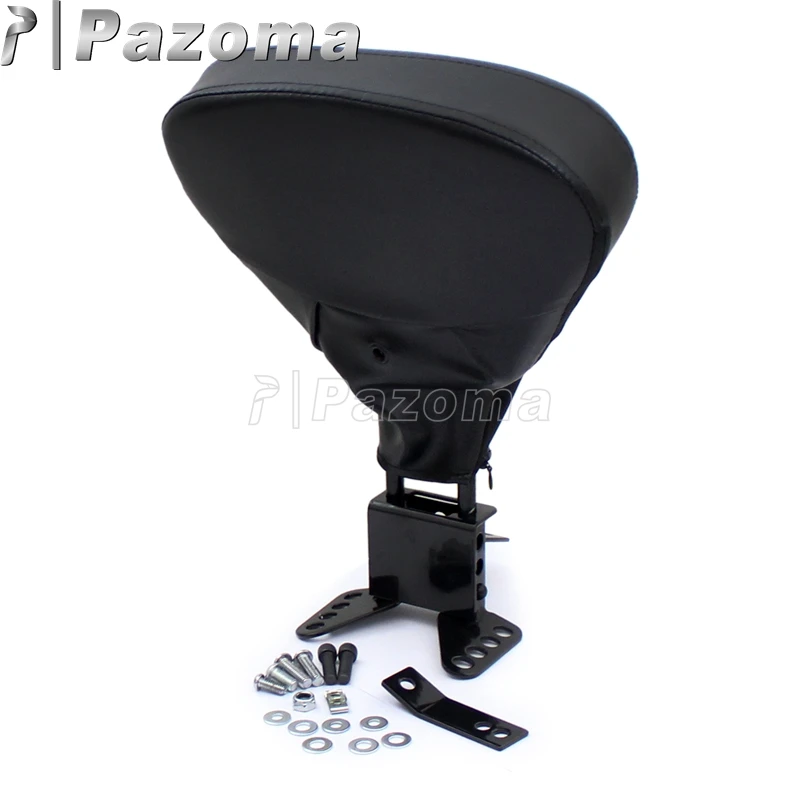 Регулируемая сшитая спинка для водителя мотоцикла черного цвета Harley Touring Road King