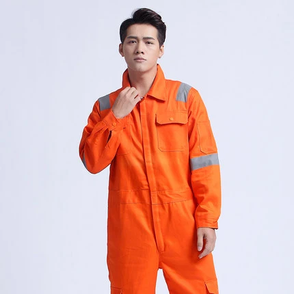 Spardwear Мужской оранжевый Рабочий комбинезон со светоотражающей лентой Спецодежда спецкостюм