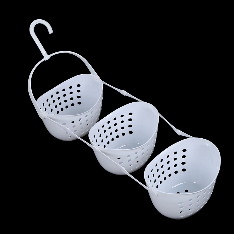 3 уровневая пластиковая корзина для душа подвесная полка опрятно убранные полки