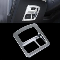 abs chrome matt silver rear trunk switch plate frame cover trim for land rover range rover velar 2018 tail door switch cover