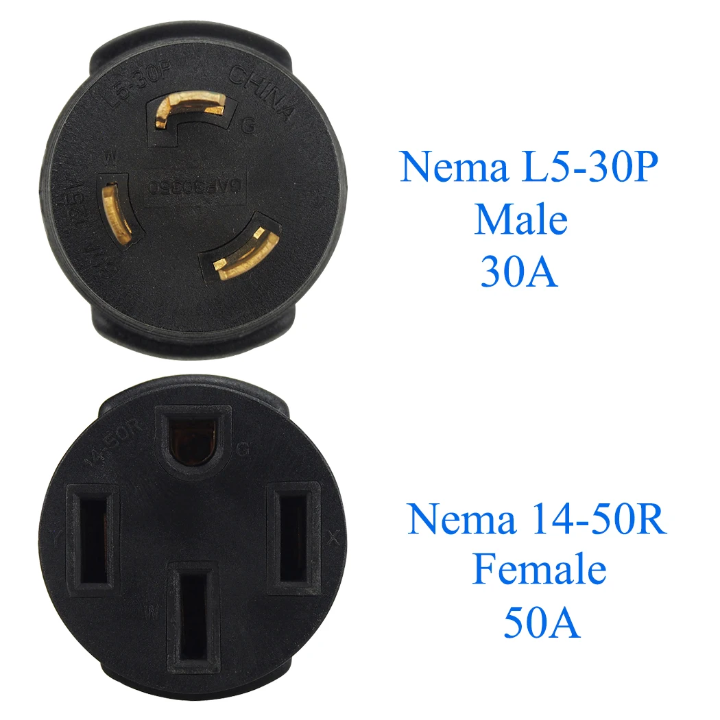 Jorinдо [L5 30P to 14 50R] Grand Nema L5 30 AMP Plug 50 розетка адаптер генератора 50R|Удлинители