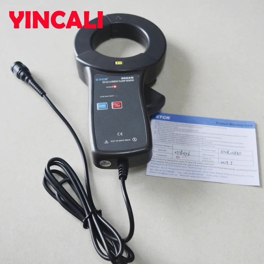 AC/DC Clamp Current Sensor ETCR068AD Measurement of AC Phase Power Energy Factor | Инструменты