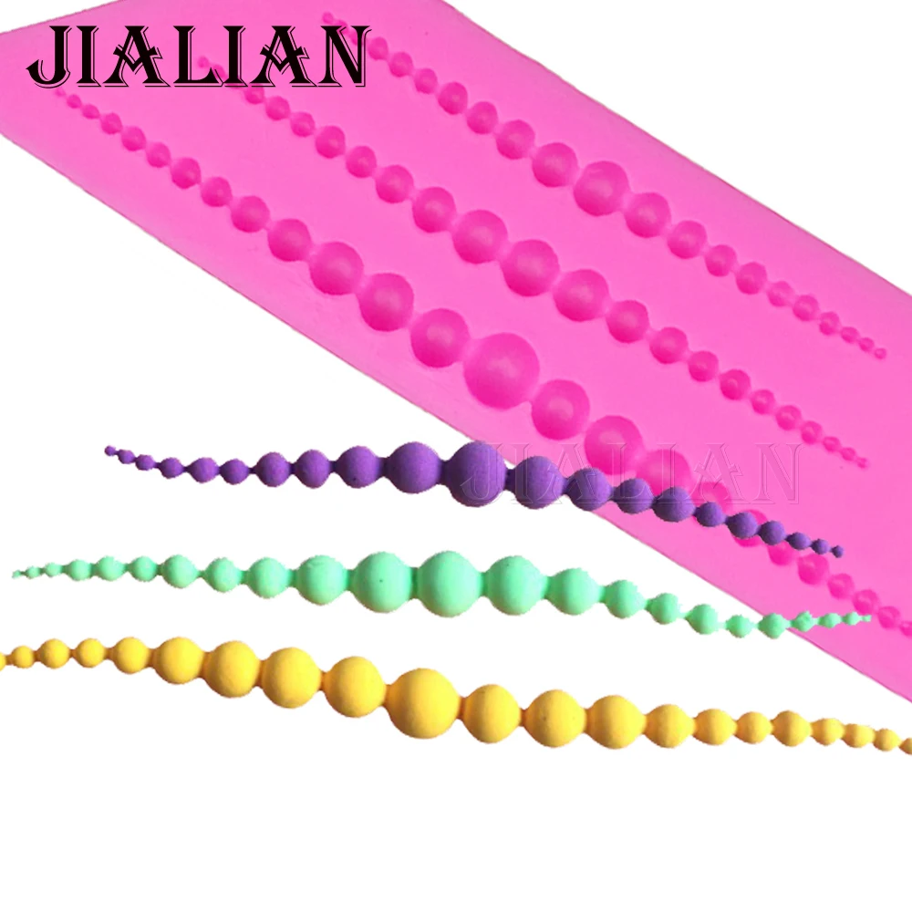 3D трехстрочные бусины разного размера инструменты для украшения свадебного