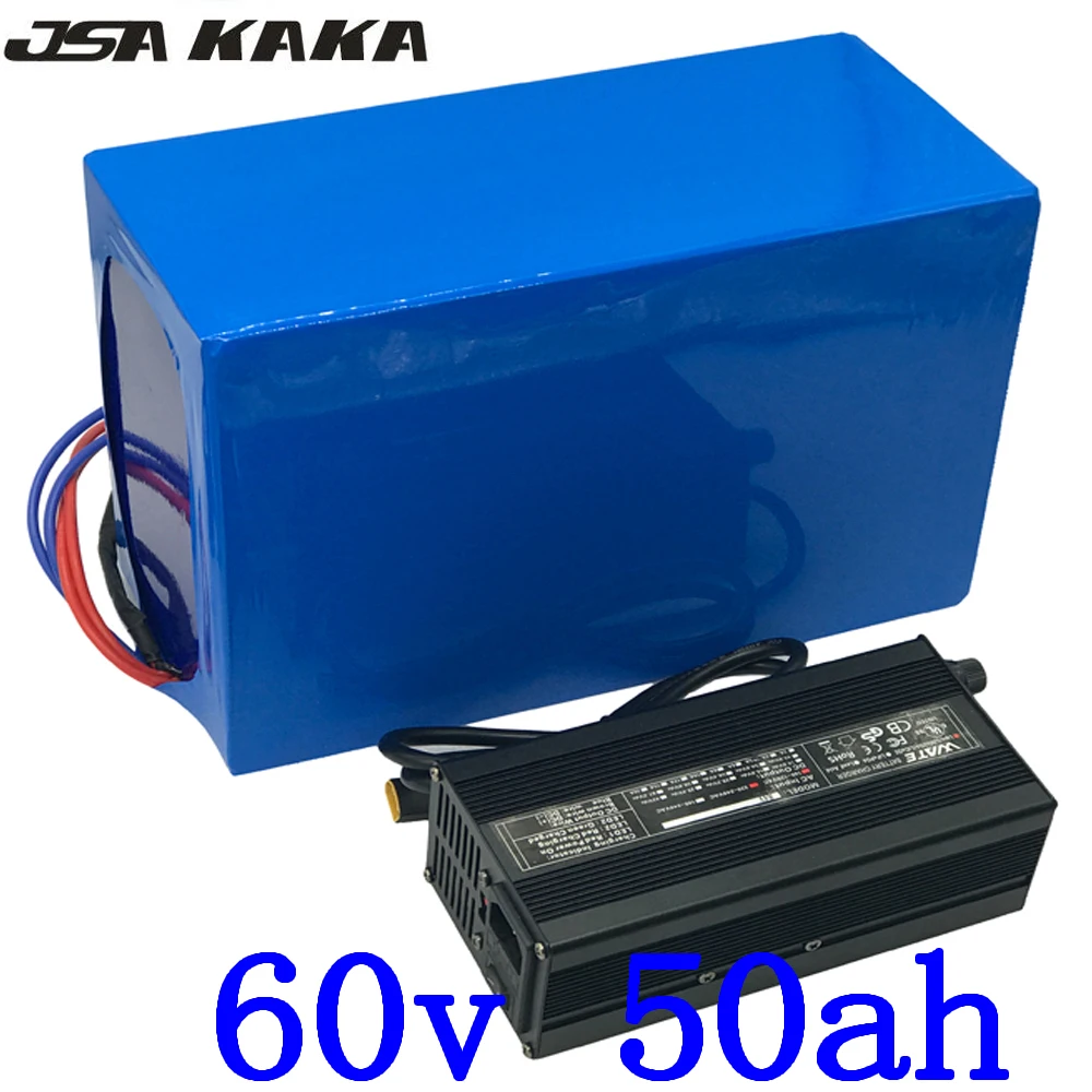 60V батарея 30Ah 35Ah 40Ah 45Ah 50AH литиевая электрического велосипеда Аккумулятор для 1500W