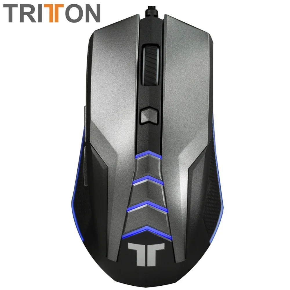 TRITTON TM300 7200 точек/дюйм дыхательный свет эргономичная игра USB компьютерные мыши RGB