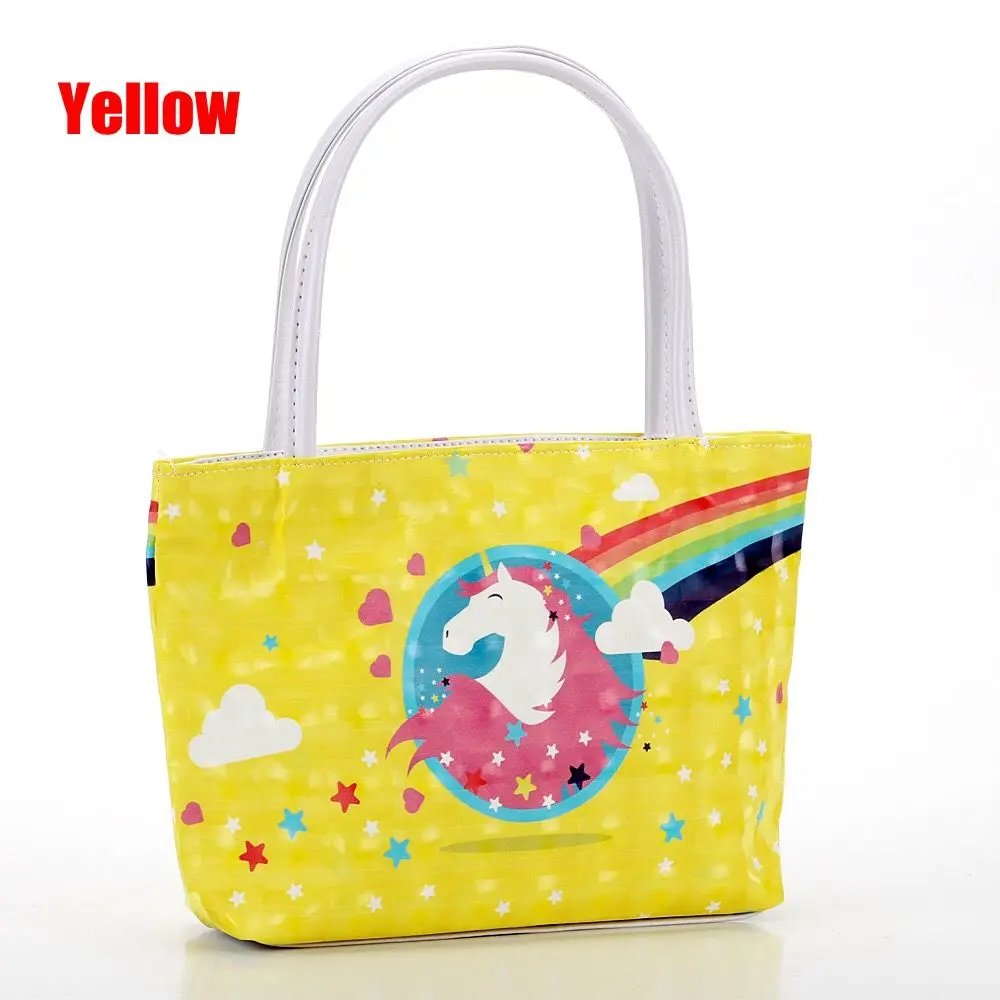 Сумки для женщин сумка с единорогом bolsa feminina сумки через плечо тоут женская сумка Косметическая сумка для хранения переносная сумка на молнии - Цвет: Цвет: желтый