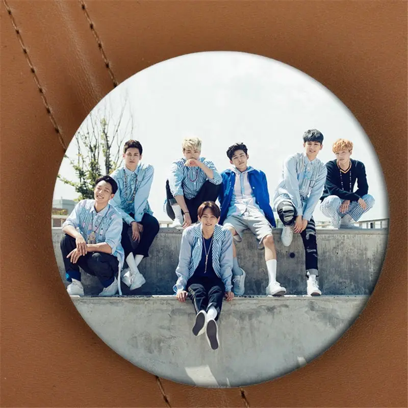 Youpop KPOP IKON Разогревающий одиночный альбом брошь приспособpin приспособление для бейджа для одежды шляпа украшение для рюкзака HZ1778